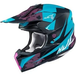 Cross Enduro HJC Motorradhelm I50 Tona MC2SF Schwarz Blau