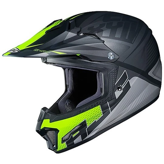 Cross Enduro MOto HJC Kinderhelm CL-XY II ELLUSION MC5SF Schwarz Grau Gelb Opak 3 Cross Enduro MOto HJC Kinderhelm CL-XY II ELLUSION MC5SF Schwarz Grau Gelb Opak