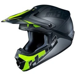 Cross Enduro Motorradhelm HJC CS-MX II MC5SF Grau Gelb Fluo