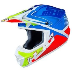 Cross Enduro Motorradhelm HJC CS-MX II MC5SF Weiß Blau Rot