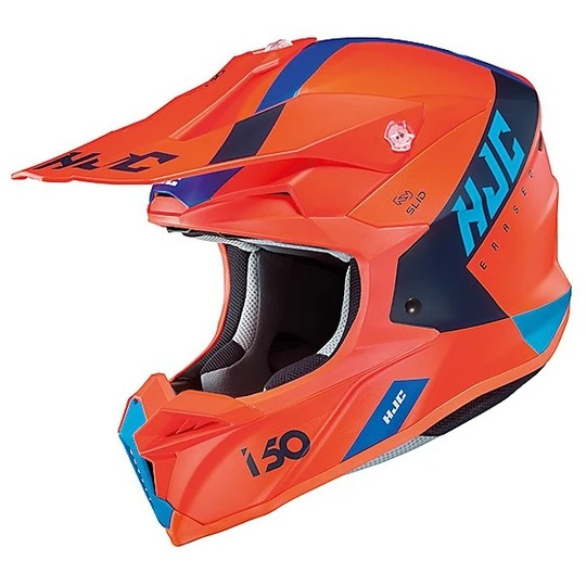 Cross Enduro Motorradhelm HJC I50 ERASED MC6HSF Orange Matt Blau 3 Cross Enduro Motorradhelm HJC I50 ERASED MC6HSF Orange Matt Blau