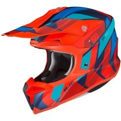Cross Enduro Motorradhelm HJC I50 VANISH MC64HSF Matt Blau Orange