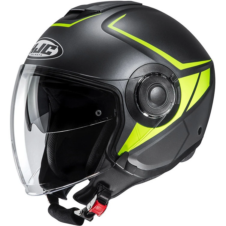 Doppelvisier Jet Helm HJC I40 CAMET MC4HSF Schwarz Gelb Fluo 3 Doppelvisier Jet Helm HJC I40 CAMET MC4HSF Schwarz Gelb Fluo
