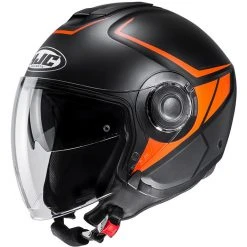 Doppelvisier Jet Helm HJC I40 CAMET MC7SF Schwarz Orange