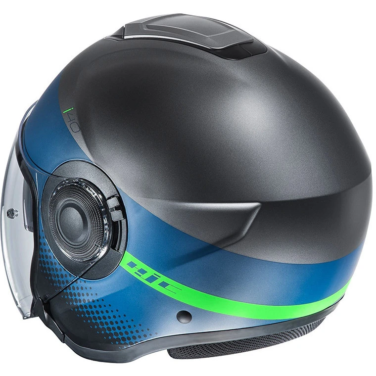Doppelvisier Jet Helm HJC I40 UNOVA MC4HSF Grau Blau 4 Doppelvisier Jet Helm HJC I40 UNOVA MC4HSF Grau Blau – Bild 2