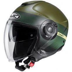 Doppelvisier Jet Helm HJC I40 UNOVA MC4SF Militärgrün
