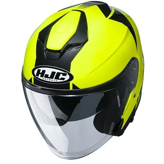 Doppelvisier Motorradhelm Jet HJC I30 BARAS MC4H Gelb Fluo 4 Doppelvisier Motorradhelm Jet HJC I30 BARAS MC4H Gelb Fluo – Bild 2
