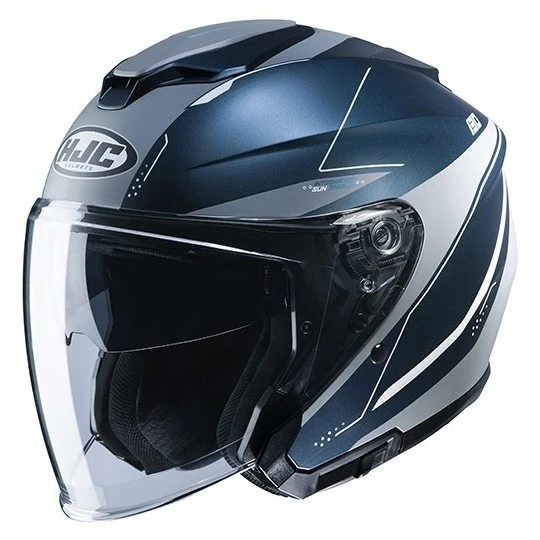 Doppelvisier Motorradhelm Jet HJC I30 SLIGHT MC2SF Blau Weiß Undurchsichtig 3 Doppelvisier Motorradhelm Jet HJC I30 SLIGHT MC2SF Blau Weiß Undurchsichtig
