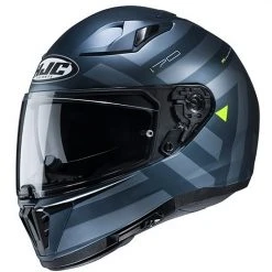 Full Face Doppelvisier Motorradhelm HJC I70 WATU MC4SF Schwarz Blau Undurchsichtig