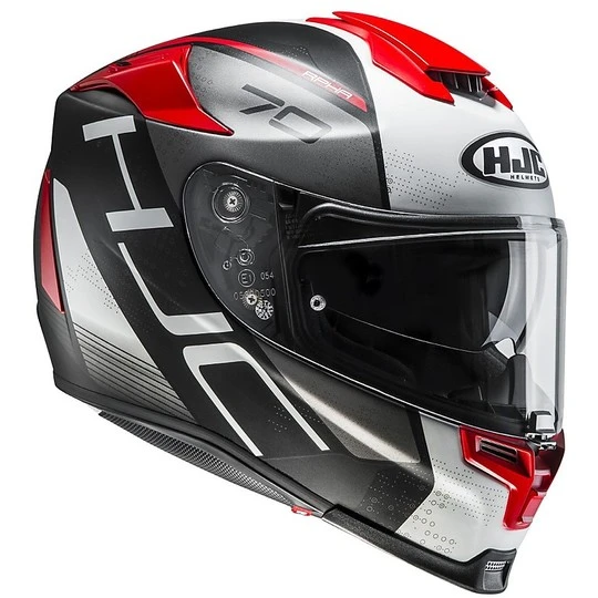 HJC Helm Moto Integral RPHA 70 Vias MC1SF Schwarz Weiß Rot Matt 4 HJC Helm Moto Integral RPHA 70 Vias MC1SF Schwarz Weiß Rot Matt – Bild 2