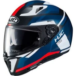 Integral Motorrad Helm HJC I70 Doppel Visier Elim MC1SF Blau Rot