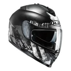 Integral Motorrad-Sturzhelm HJC IS-17 Shapy MC5SF Schwarz Weiß