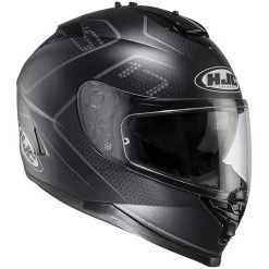 Integral Motorrad-Sturzhelm HJC IS17 Doppel Visor Lank MC-5SF Schwarz Grau