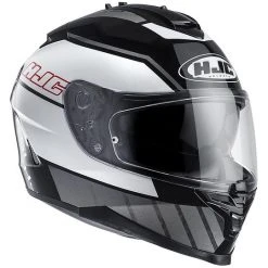 Integral Motorrad-Sturzhelm HJC IS17 Doppel Visor Tridents MC-5 Weiß Grau