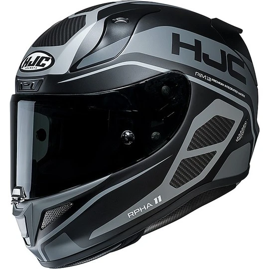 Integral Motorradhelm Hjc RPHA 11 Saravo MC5SF Schwarz Grau 3 Integral Motorradhelm Hjc RPHA 11 Saravo MC5SF Schwarz Grau