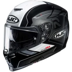 Integral Motorradhelm Hjc RPHA 70 Doppel Visier Coptic MC5 Weiß Schwarz