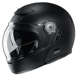 Modular Fiber Motorradhelm Vintage Style HJC V90 Semi Matt Schwarz
