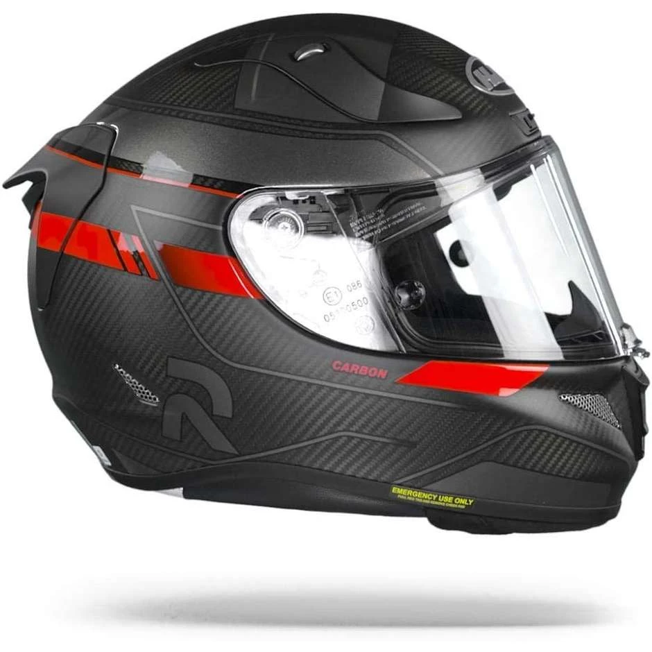 Vollvisier-Motorradhelm HJC Carbon RPHA 11 Carbon NAKRI MC1SF Schwarz Rot 5 Vollvisier-Motorradhelm HJC Carbon RPHA 11 Carbon NAKRI MC1SF Schwarz Rot – Bild 3